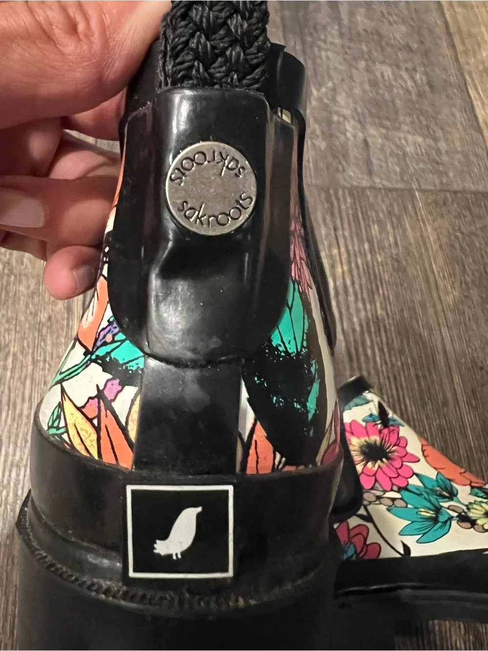 Sakroots Floral Chelsea Rain/Garden Boots - Multicolor Pink Teal Purple Orange